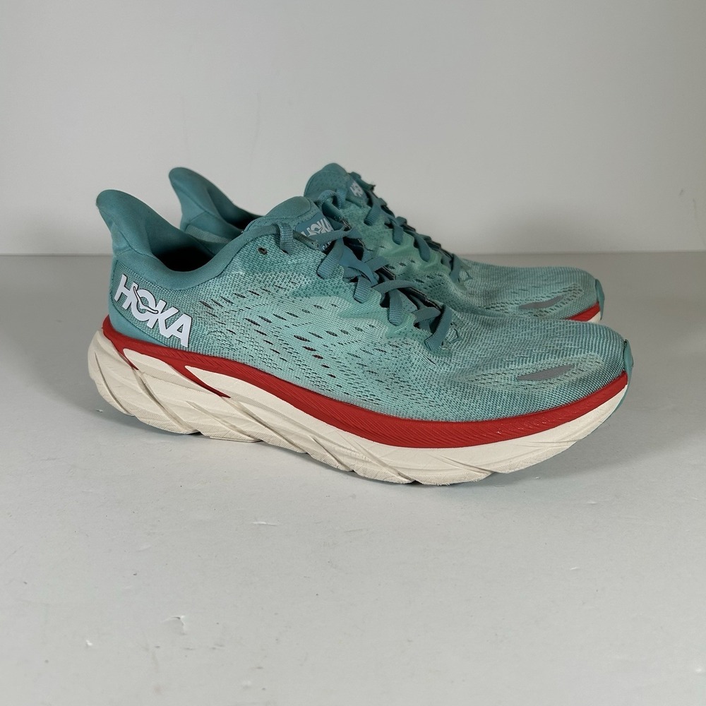 Hoka One One Women Clifton 8 1119394 AEBL Blue Running Shoes Sneakers Size 9.5 B